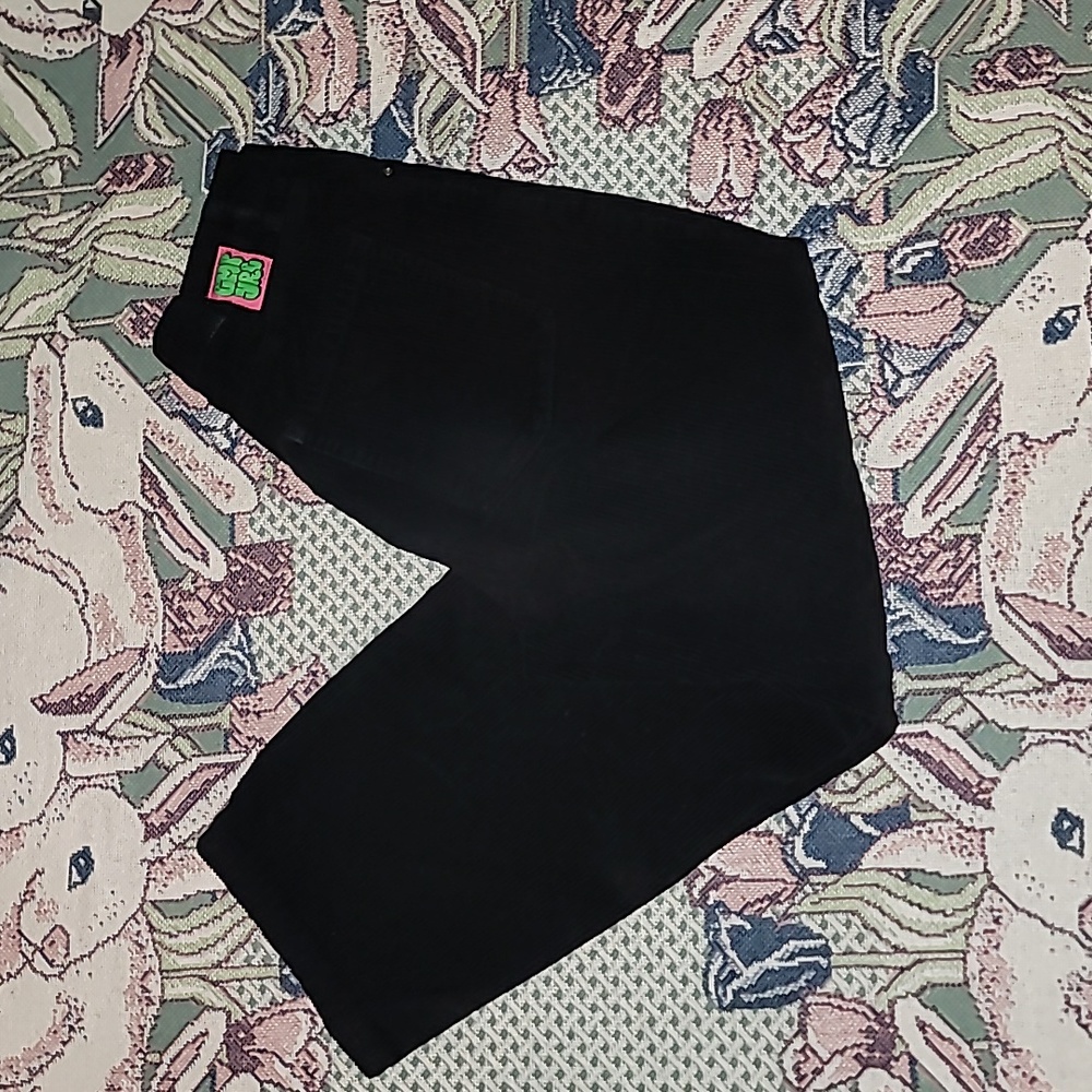 Empyre tori corduroy pants womens baggy y2k logo 90's relaxed fit cotton b31